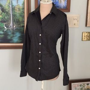 Banana republic polka dot button down